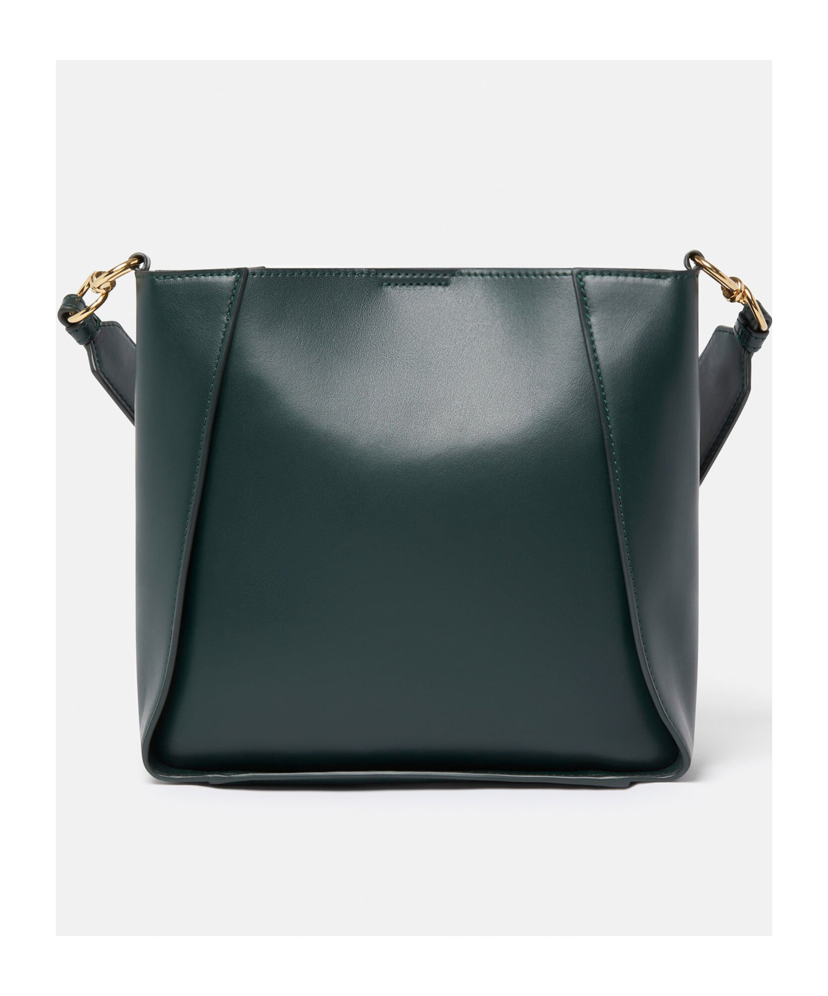 Stella Mccartney Mini Perforated-logo Crossbody Bag In Green