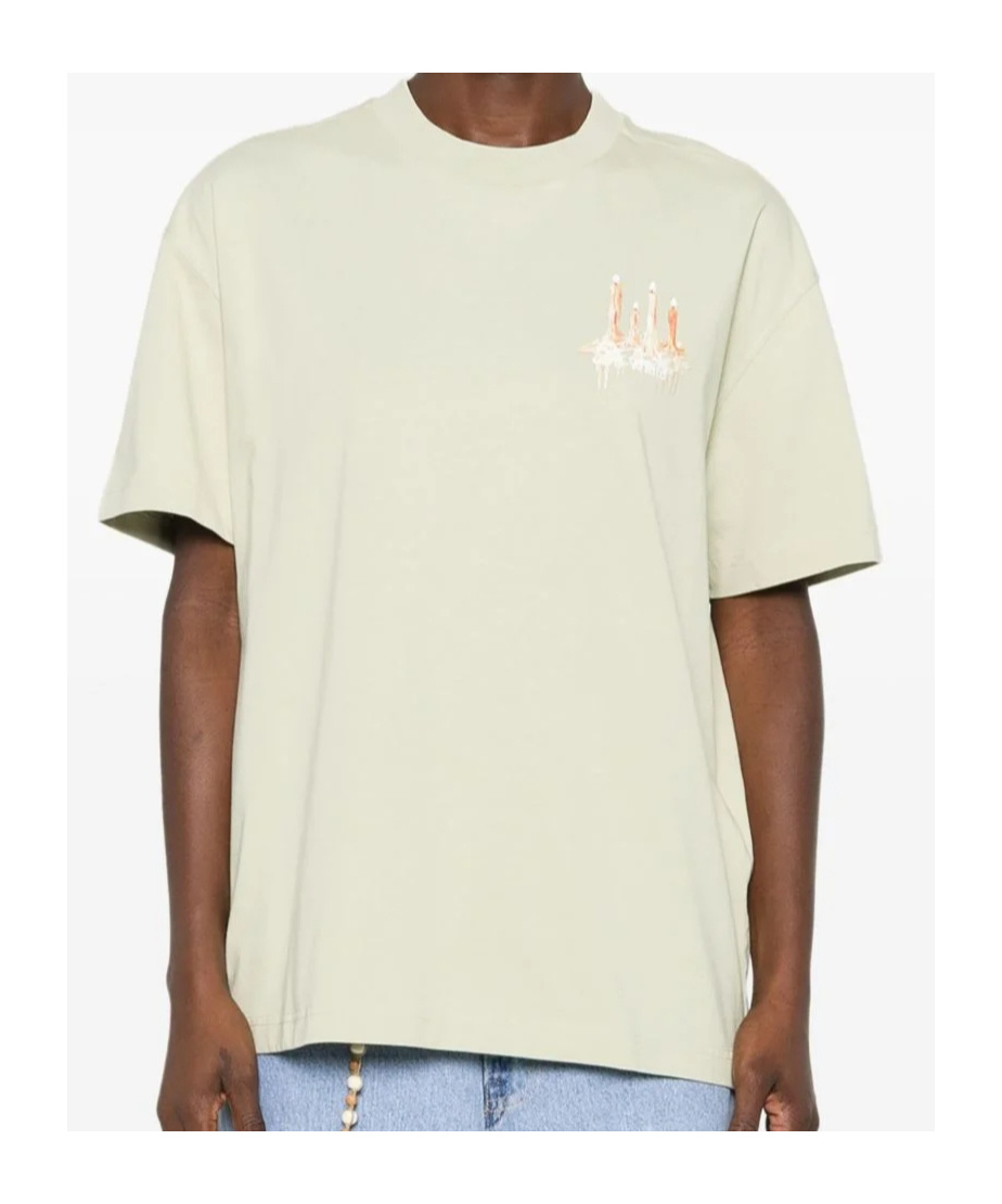 Off-white Printed T-shirt In Green
