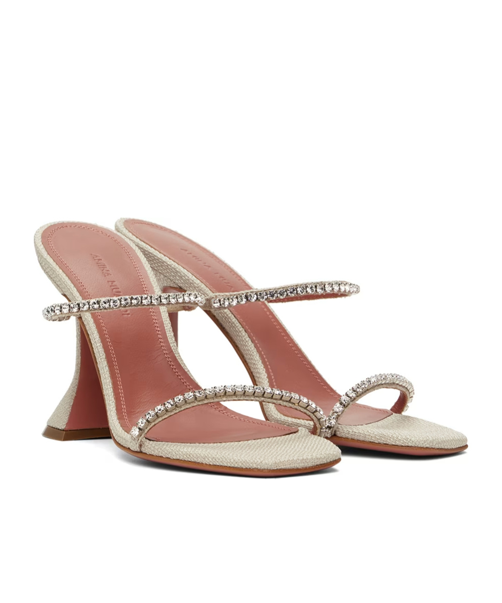 AMINA MUADDI GILDA HIGH-HEELED SANDALS 