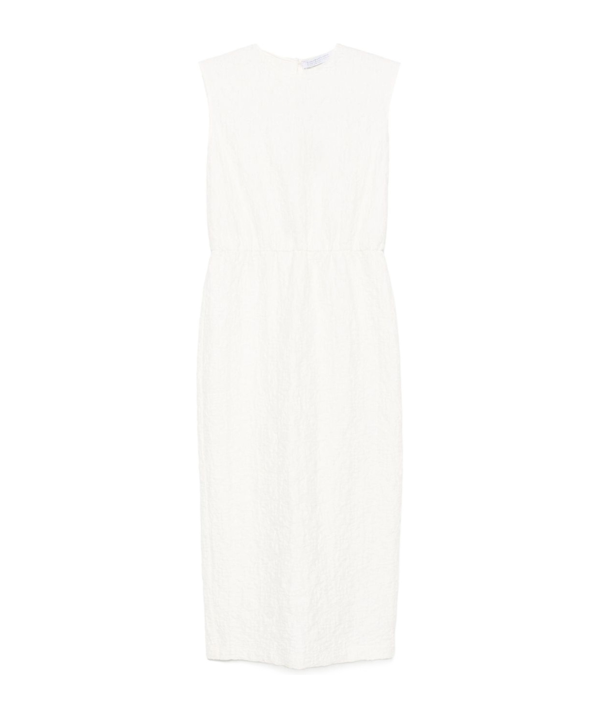 HARRIS WHARF LONDON CRINKLED MIDI DRESS
