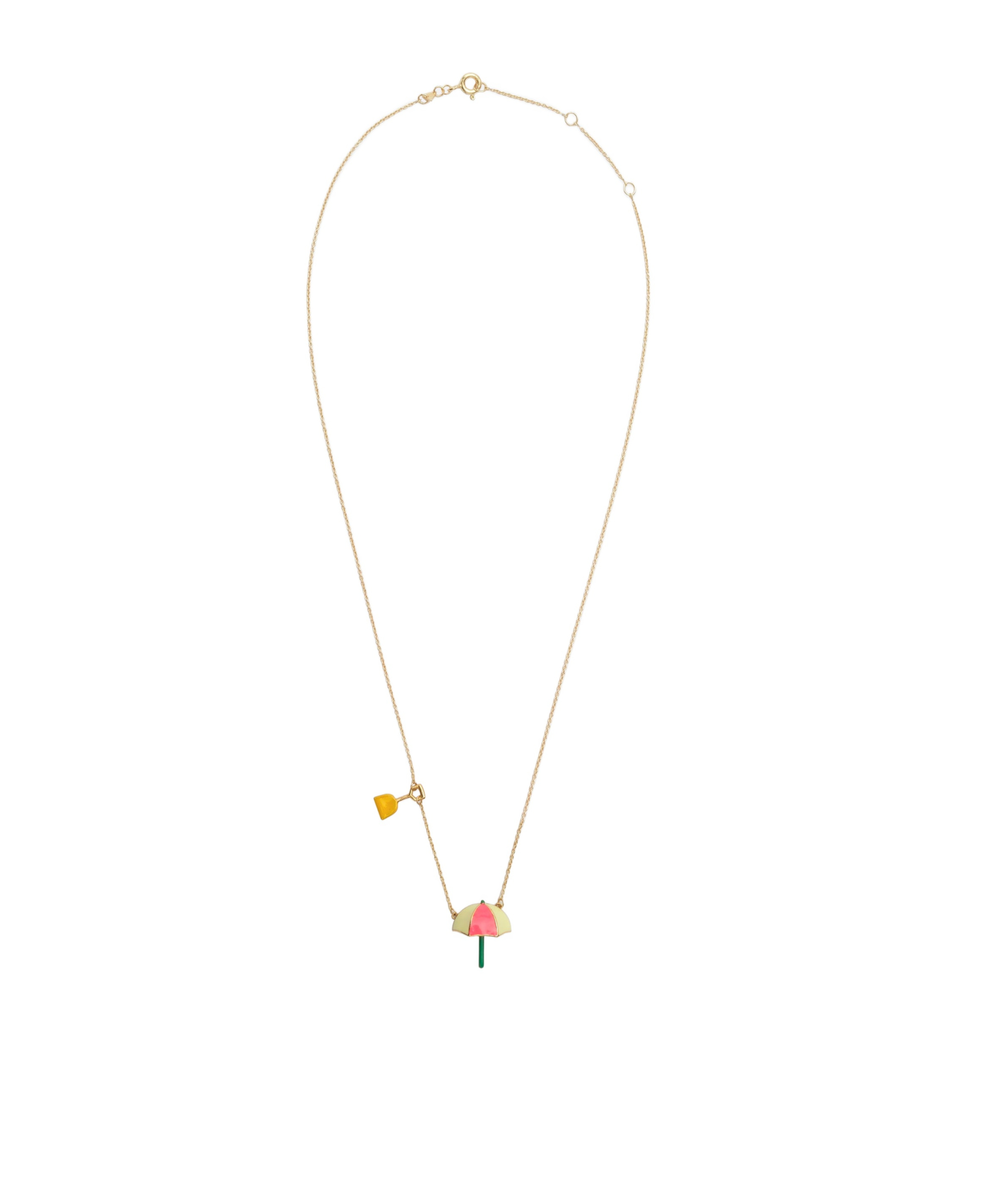 Aliita Sombrilla Paletta Necklace In Yellow Gold