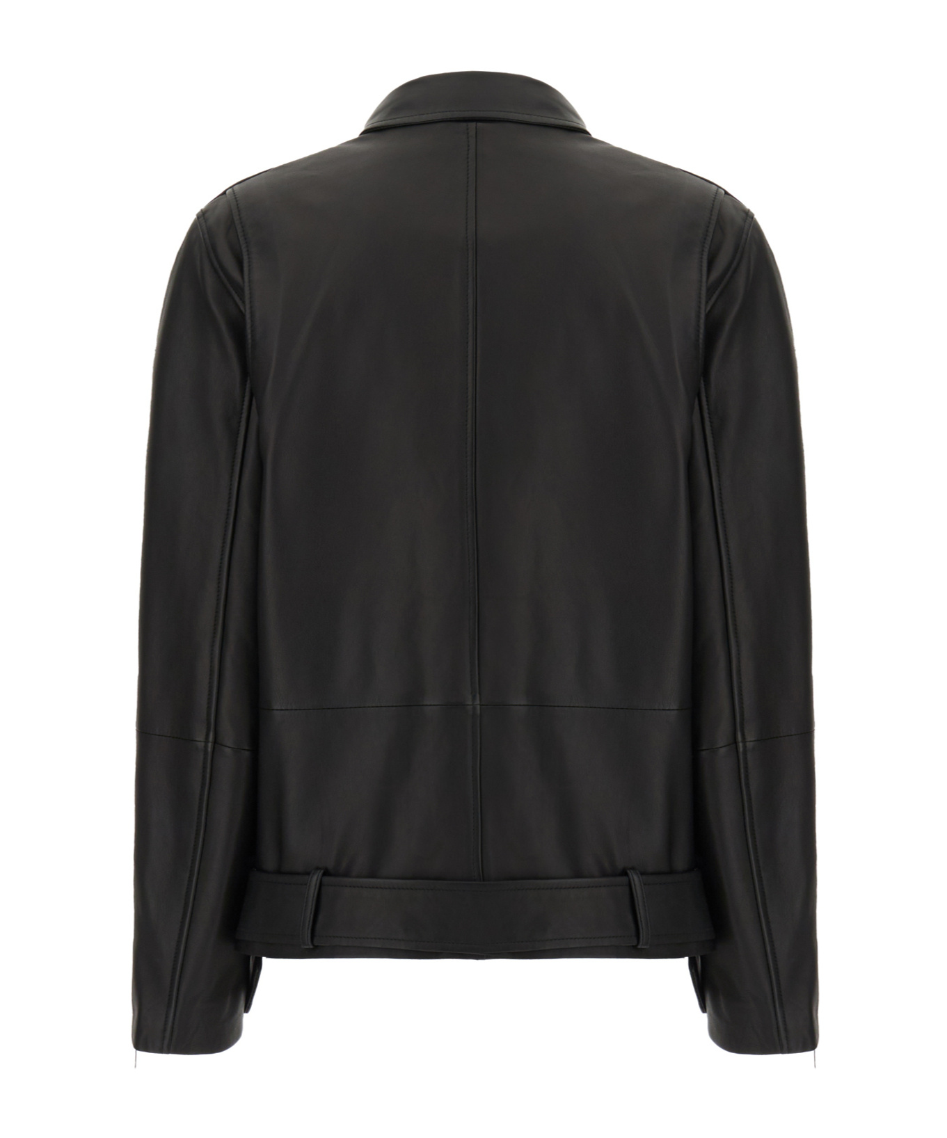 Hugo Boss Zip-down Jacket In Black