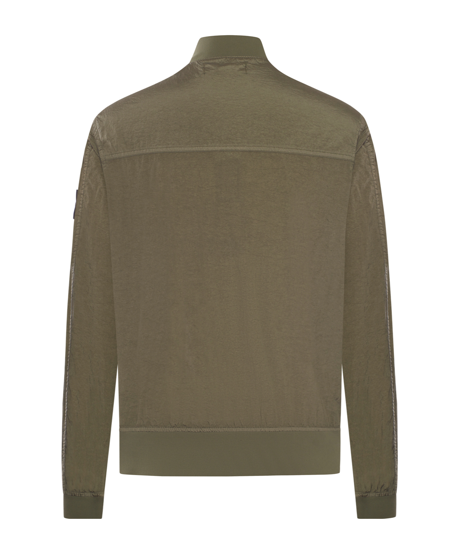 Stone Island Technical Fabric Jacket With Compass Logo In Green