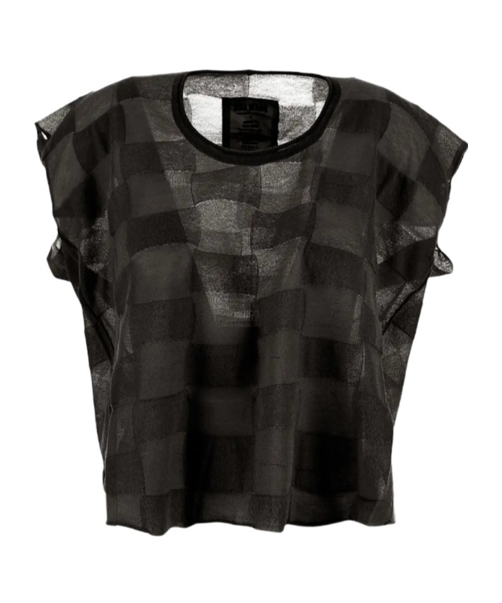 Uma Wang Oversized Sleeveless Top In Black