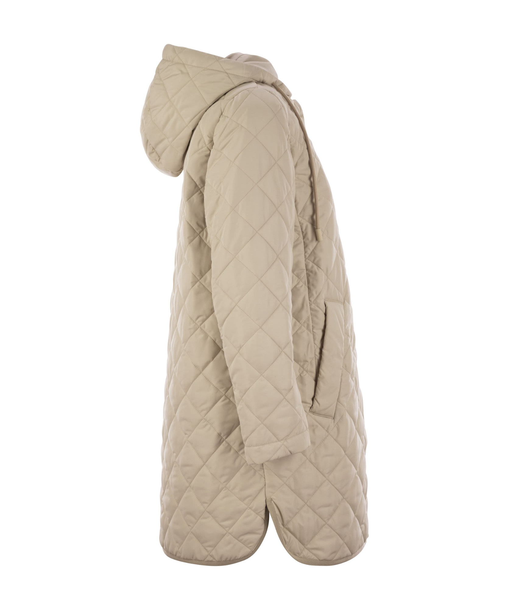 Weekend Max Mara Hooded Cotton Suit In Nude