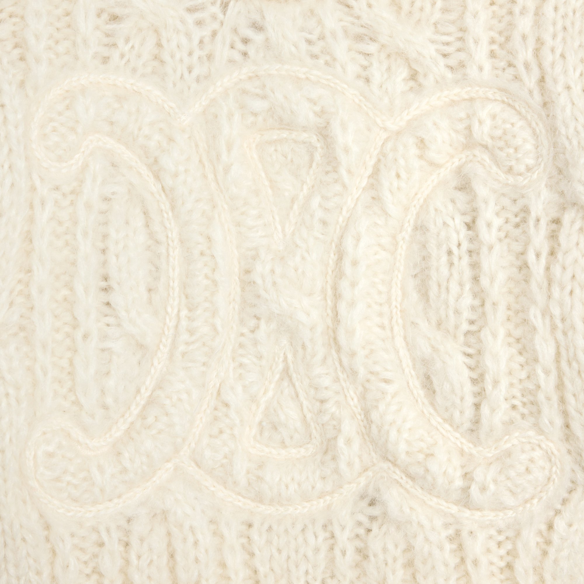 Celine Sweater In Aran Mohair And Wool In Neutral