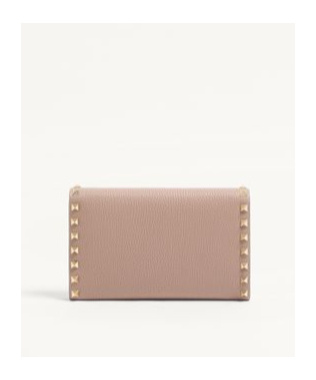 Valentino Rockstud Wallet On Chain In Neutral