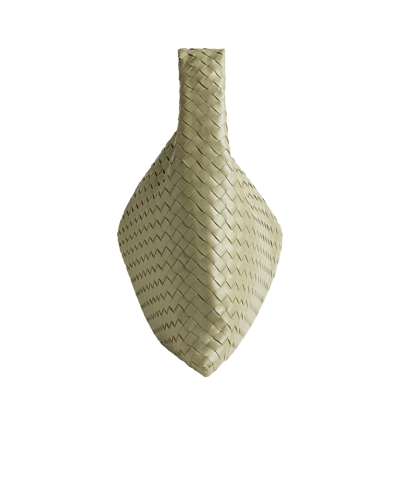 Bottega Veneta Hop Large Intrecciato Leather Tote In Green