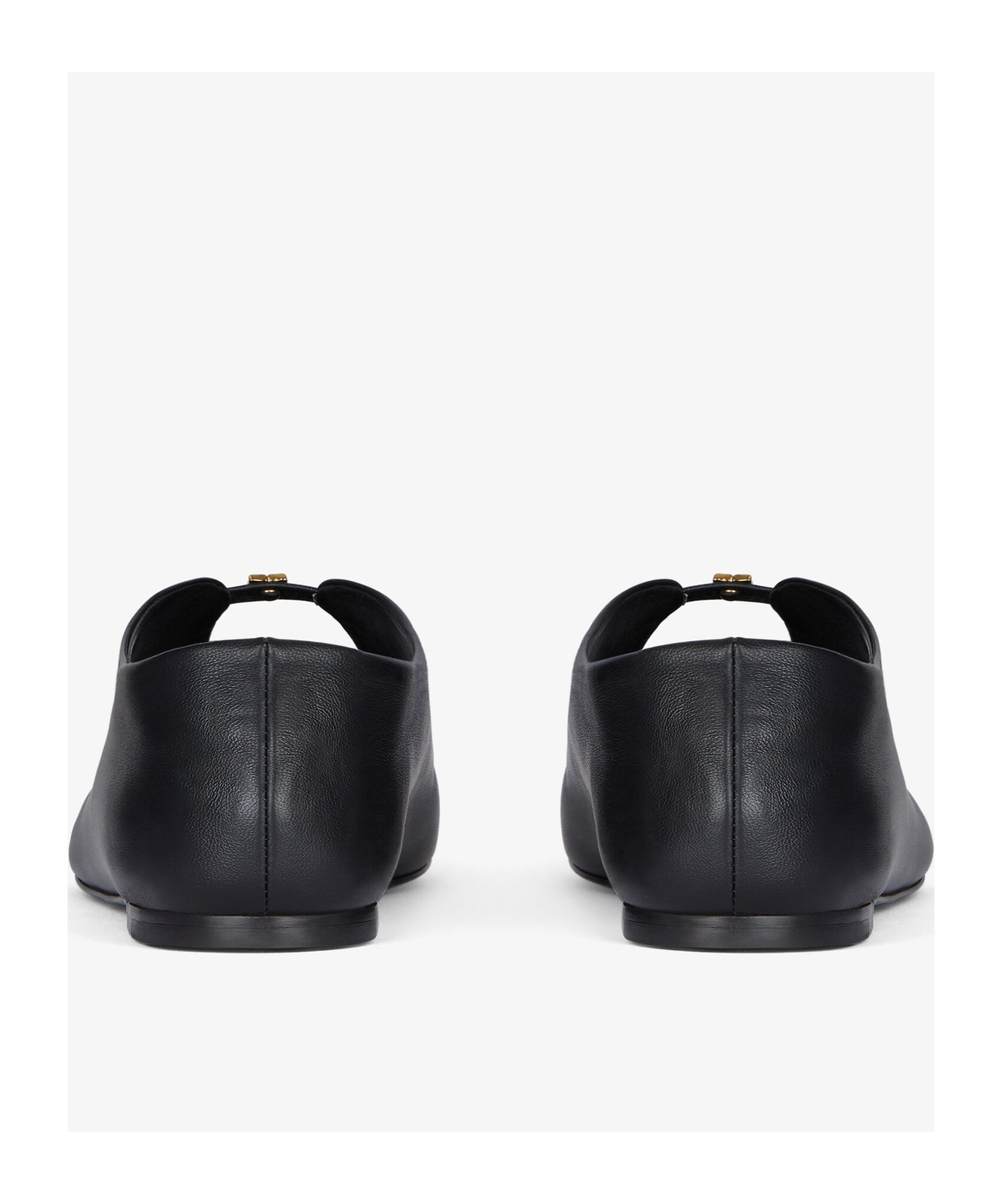 Givenchy 4g Liquid Nappa Leather Ballet Flats In Black
