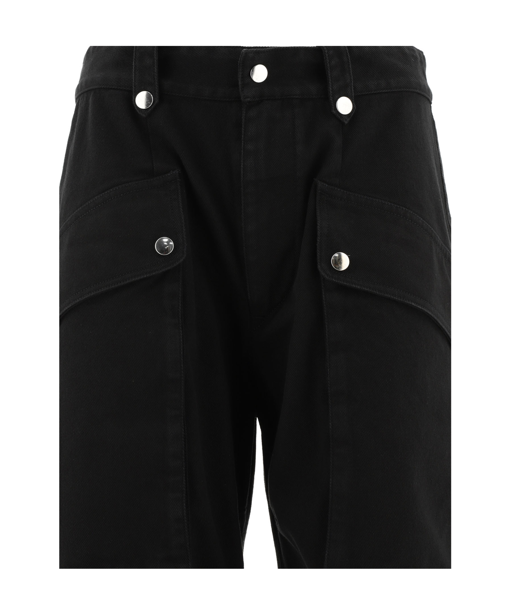 Isabel Marant Étoile Jannick Cargo Trousers In Black