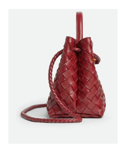 Bottega Veneta Andiamo East-west Rosewood Bag In Red