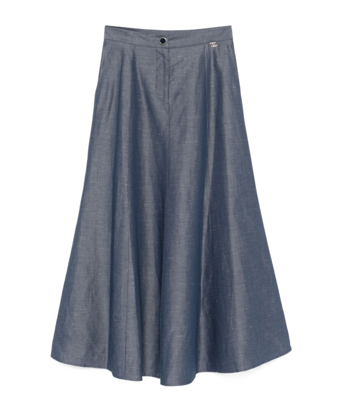 LIU •JO CHAMBRAY MIDI SKIRT