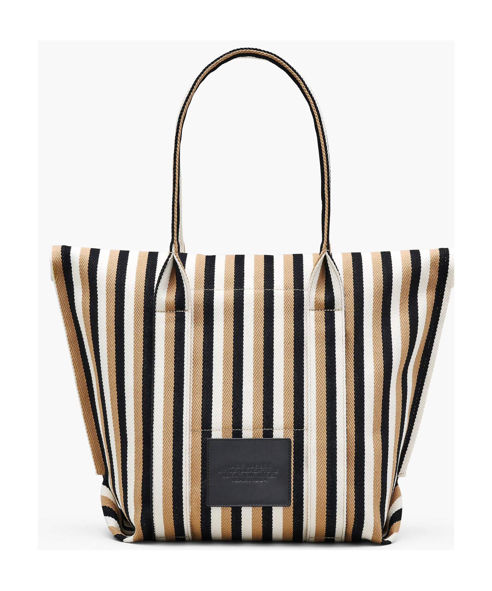 Marc Jacobs Striped Tote Bag In Nude