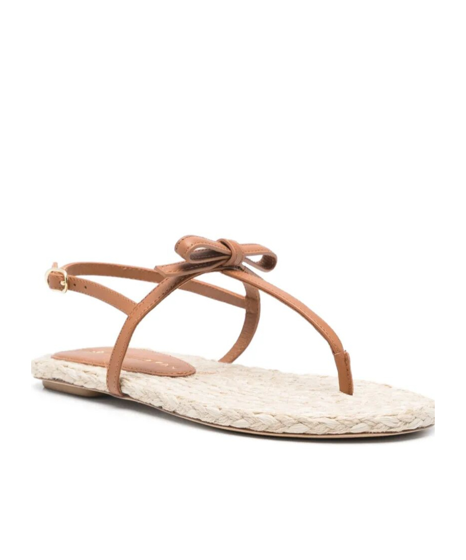 Stuart Weitzman Felicity Espadrillas Thong Sandals