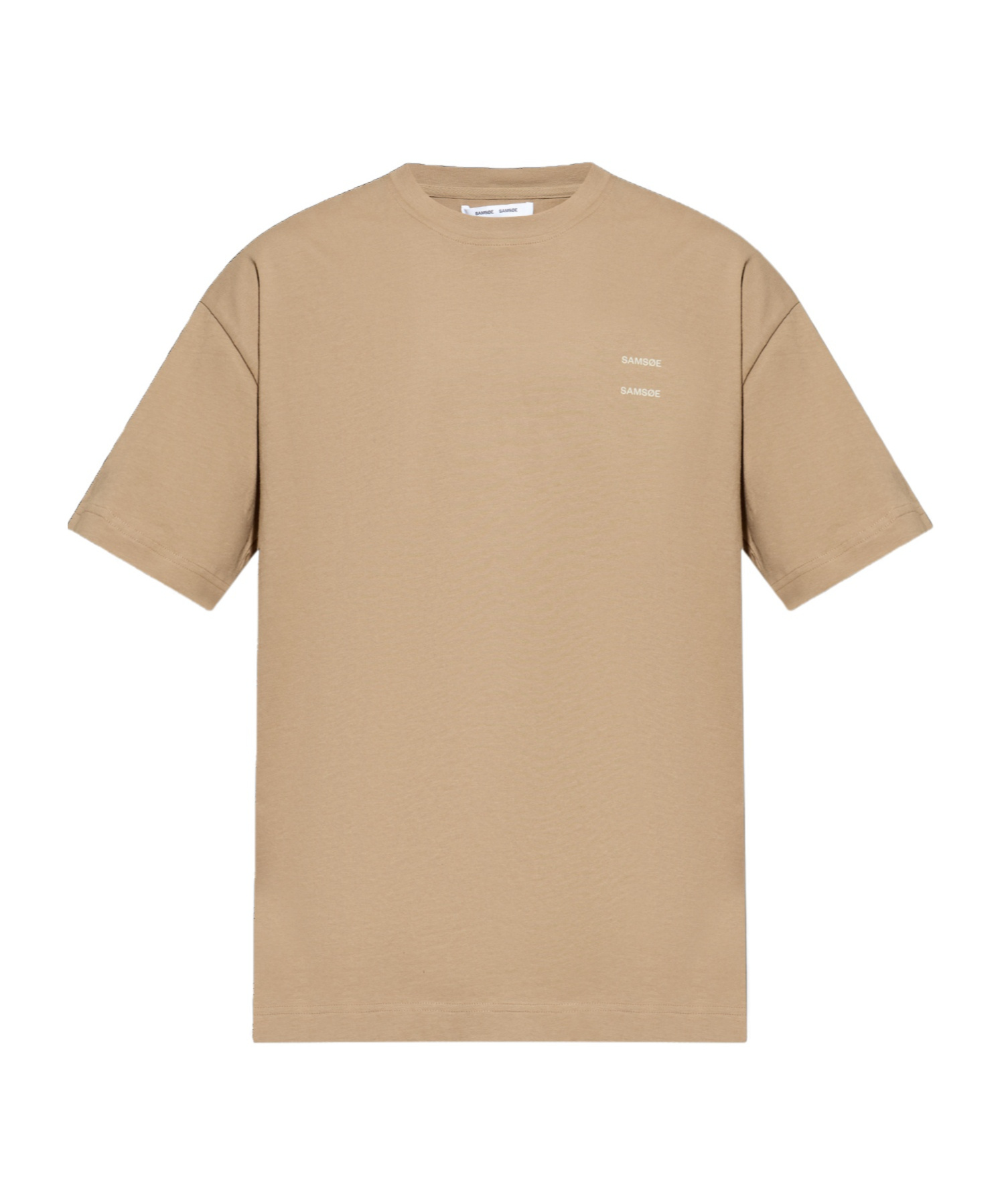 Samsoe & Samsoe Logo-print Organic Cotton T-shirt In Neutral