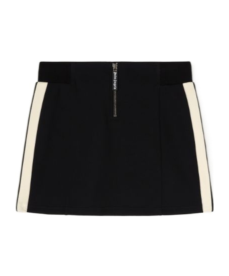 Shop Palm Angels Side Stripe Skirt In Black
