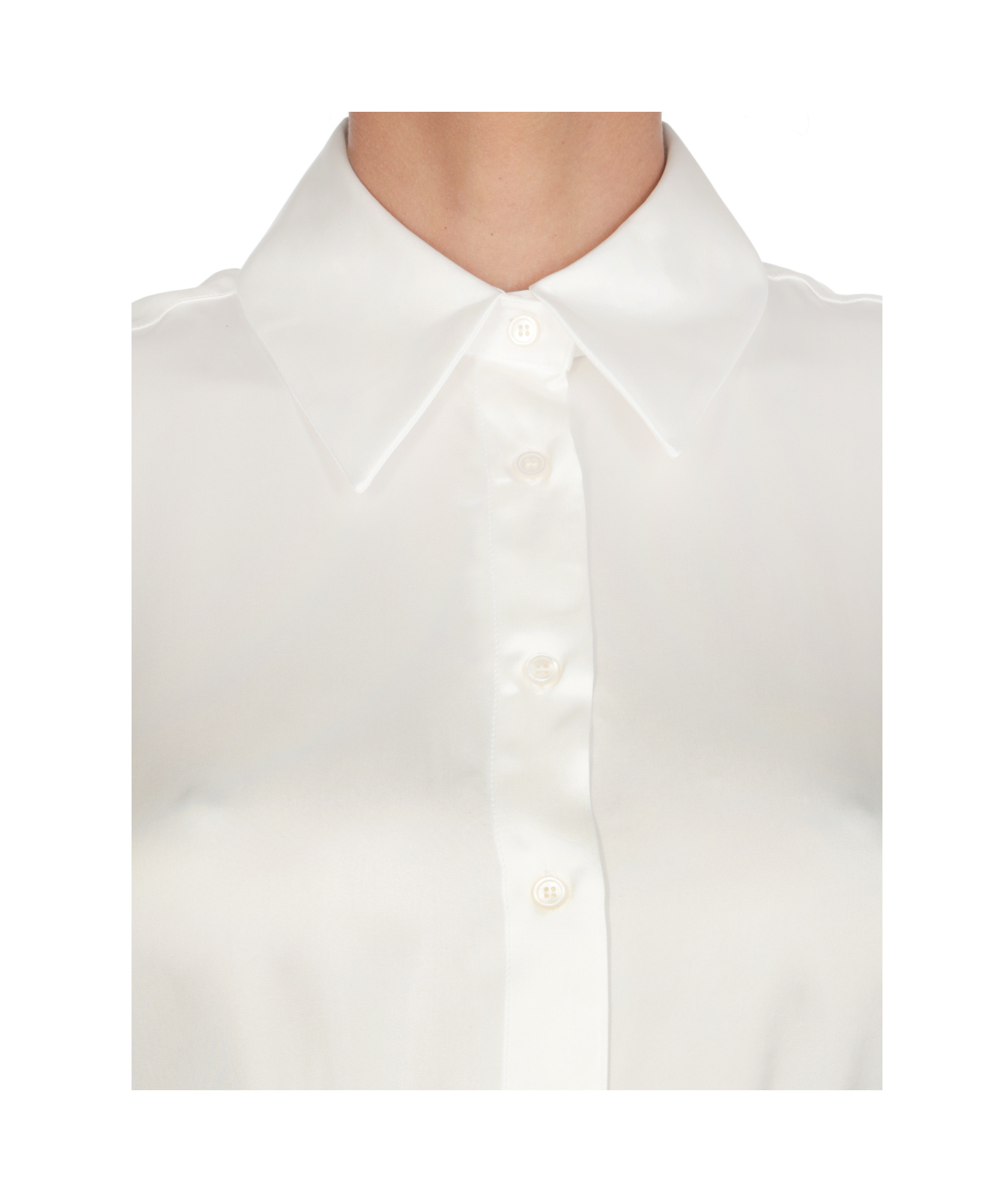 Fabiana Filippi Tied-neck Panelled Blouse In White