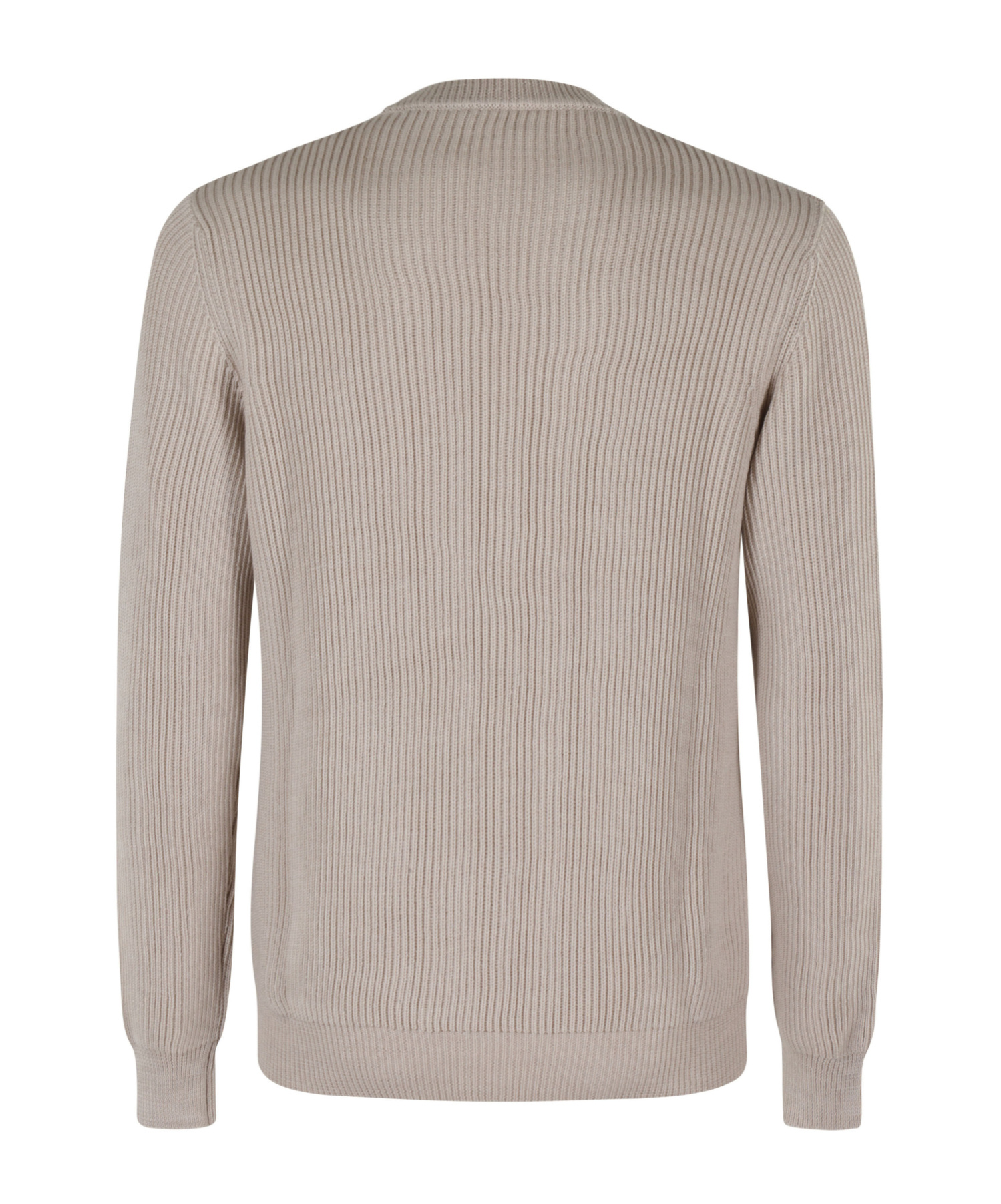 Roberto Collina Ribbed Crew-neck Sweater In Nude