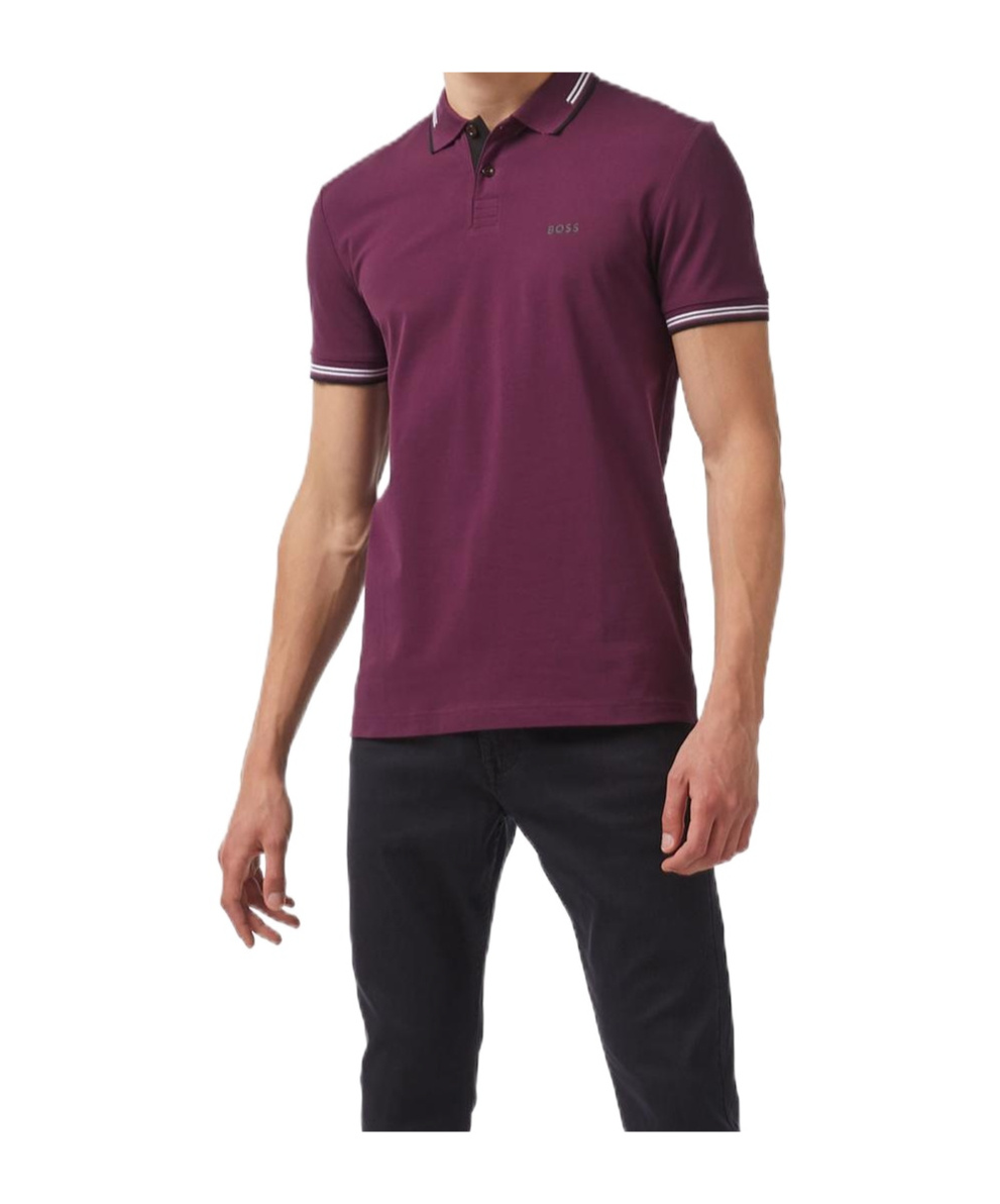 Hugo Boss Short-sleeved Polo Shirt In Red
