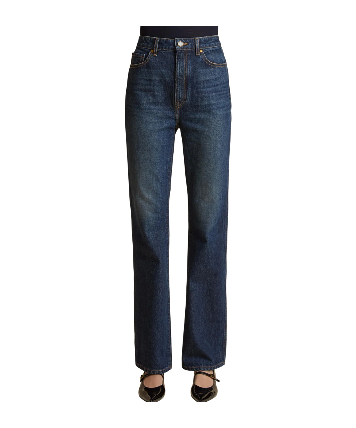 Khaite Danielle Stretch Jeans In Black