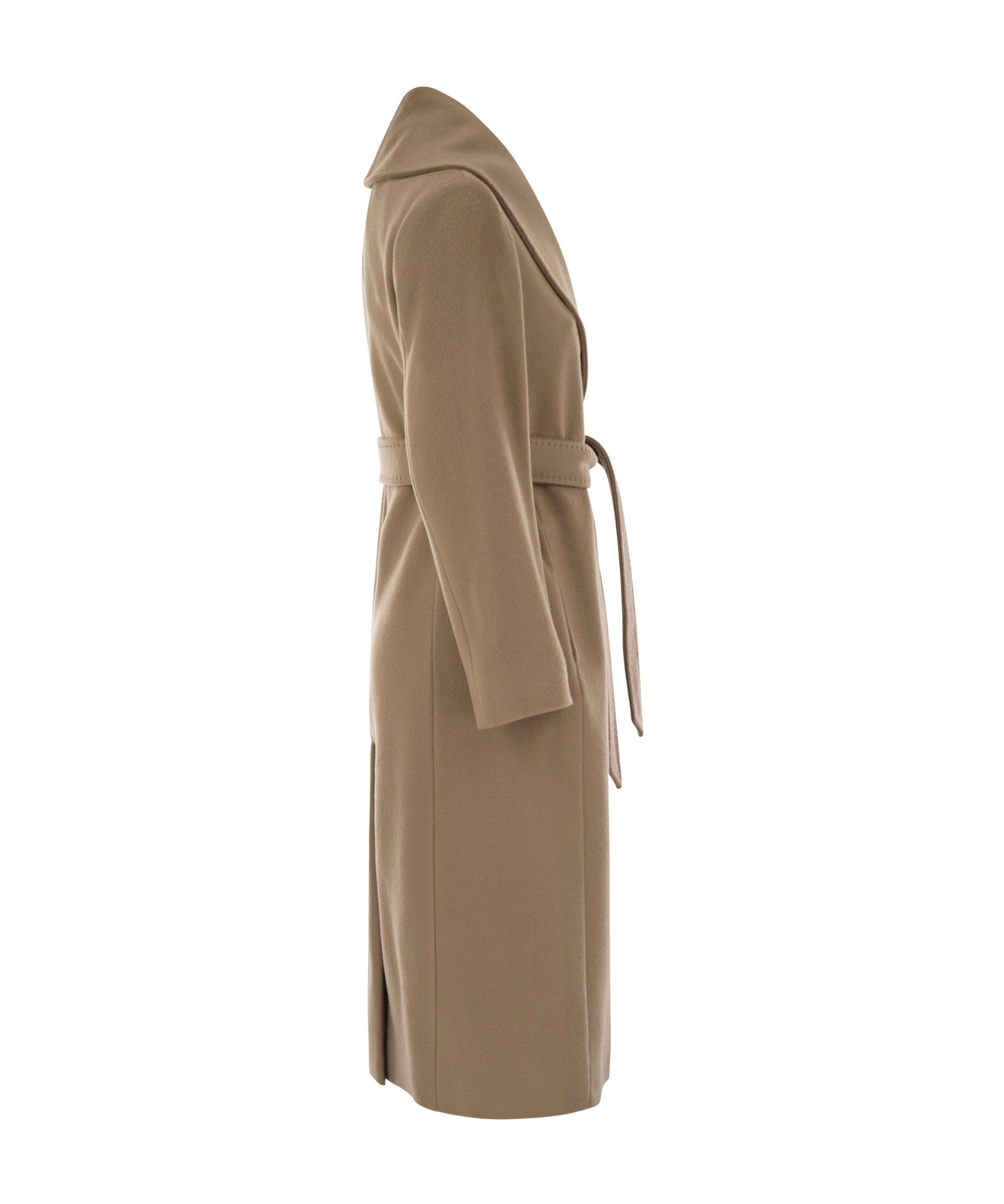 Max Mara Long-sleeved Coat In Brown