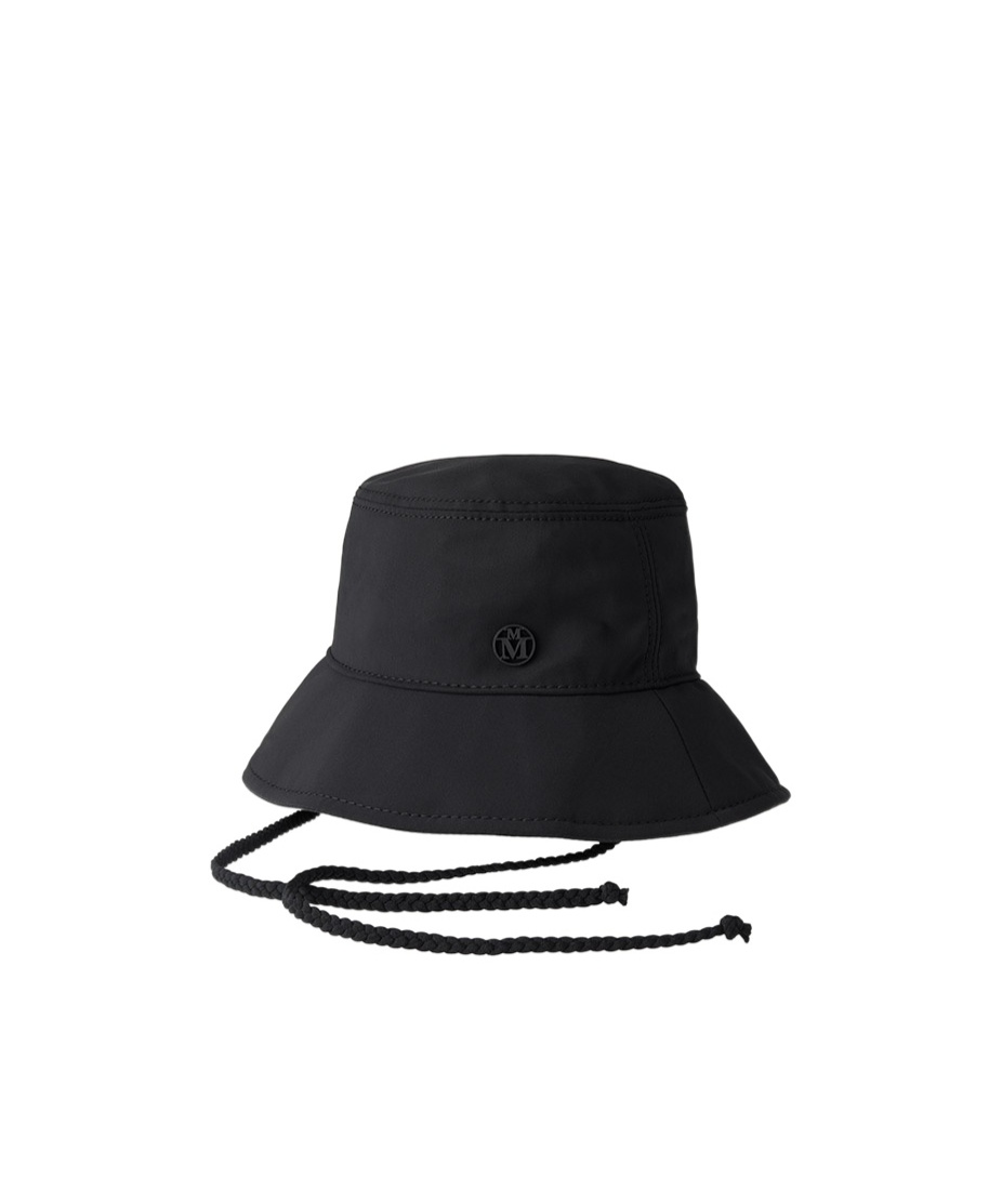 MAISON MICHEL ANGELE APPLIQUÉ-LOGO BUCKET HAT