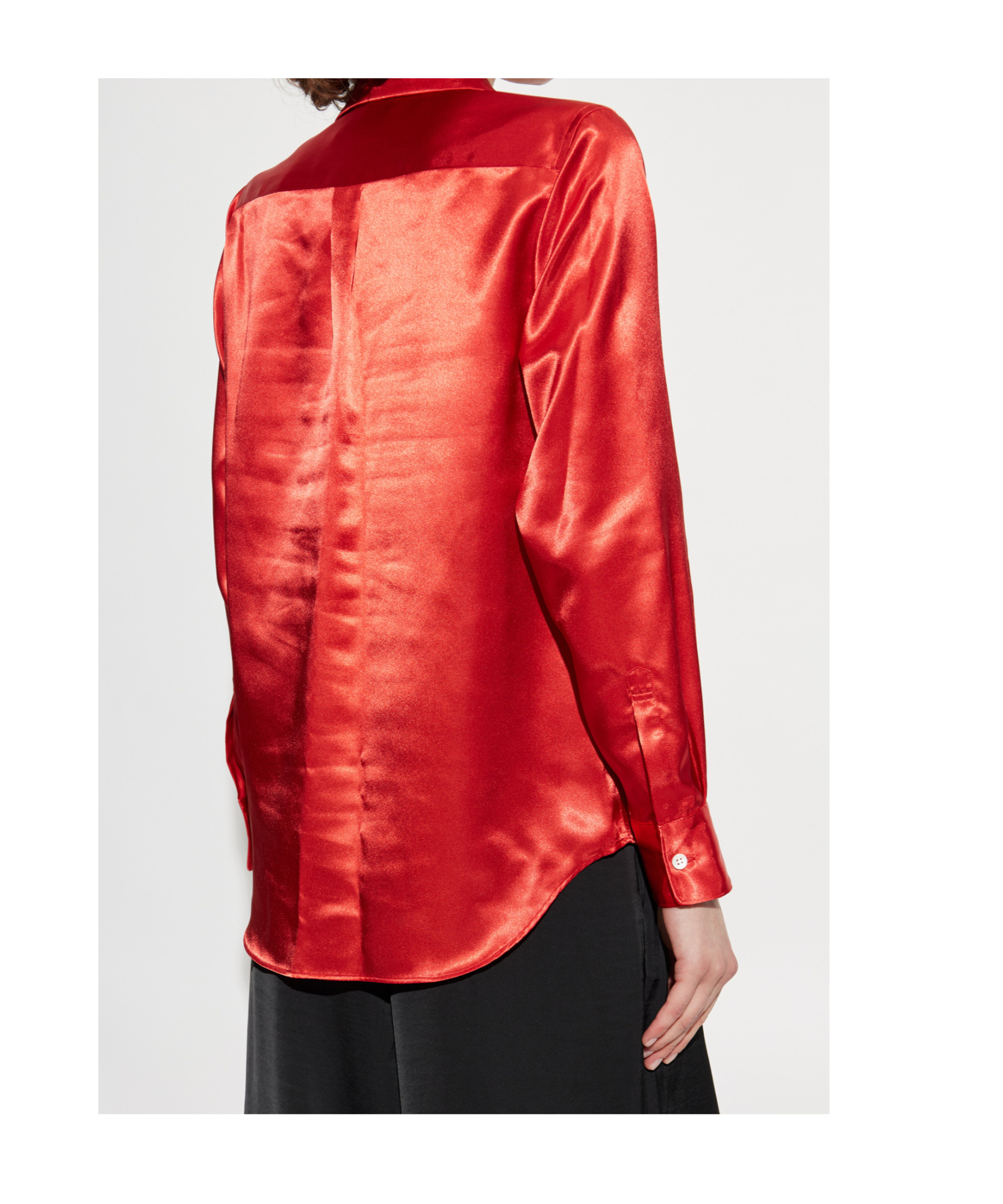Comme Des Garçons Bow-embellished Blouse In Red