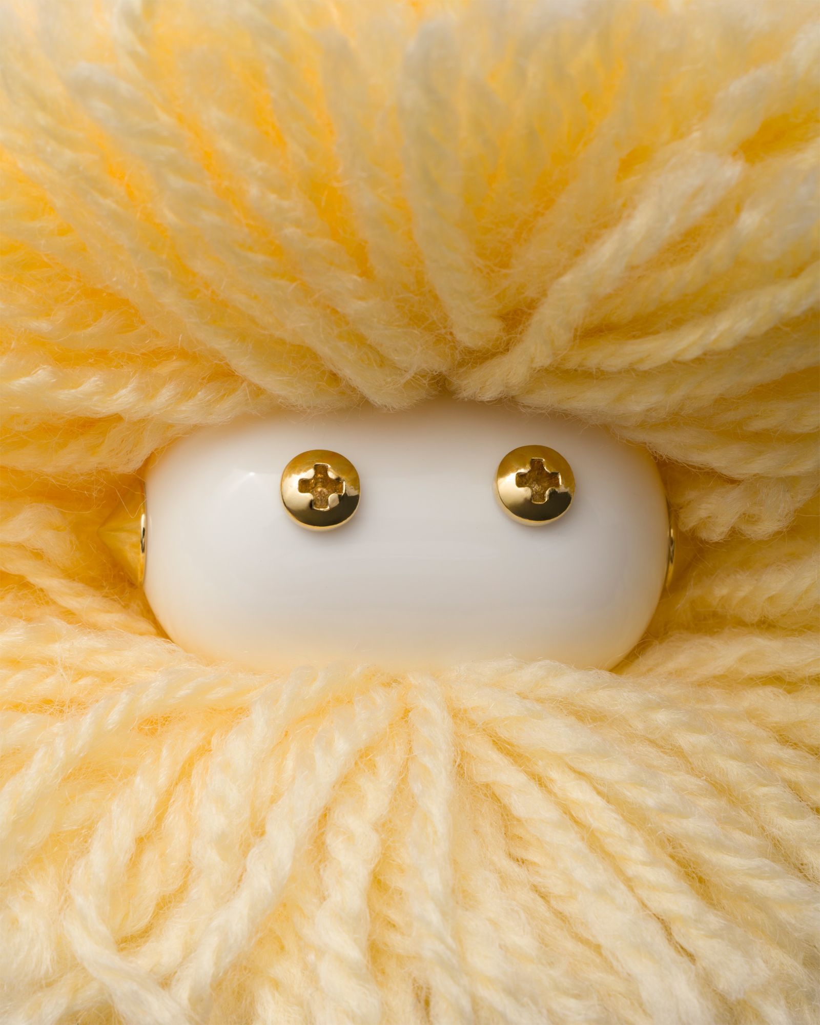 Prada Soft Robot Knitted Keychain In Multi