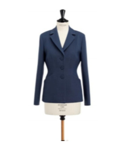 Dior Long-sleeved Suit Coat In Blue