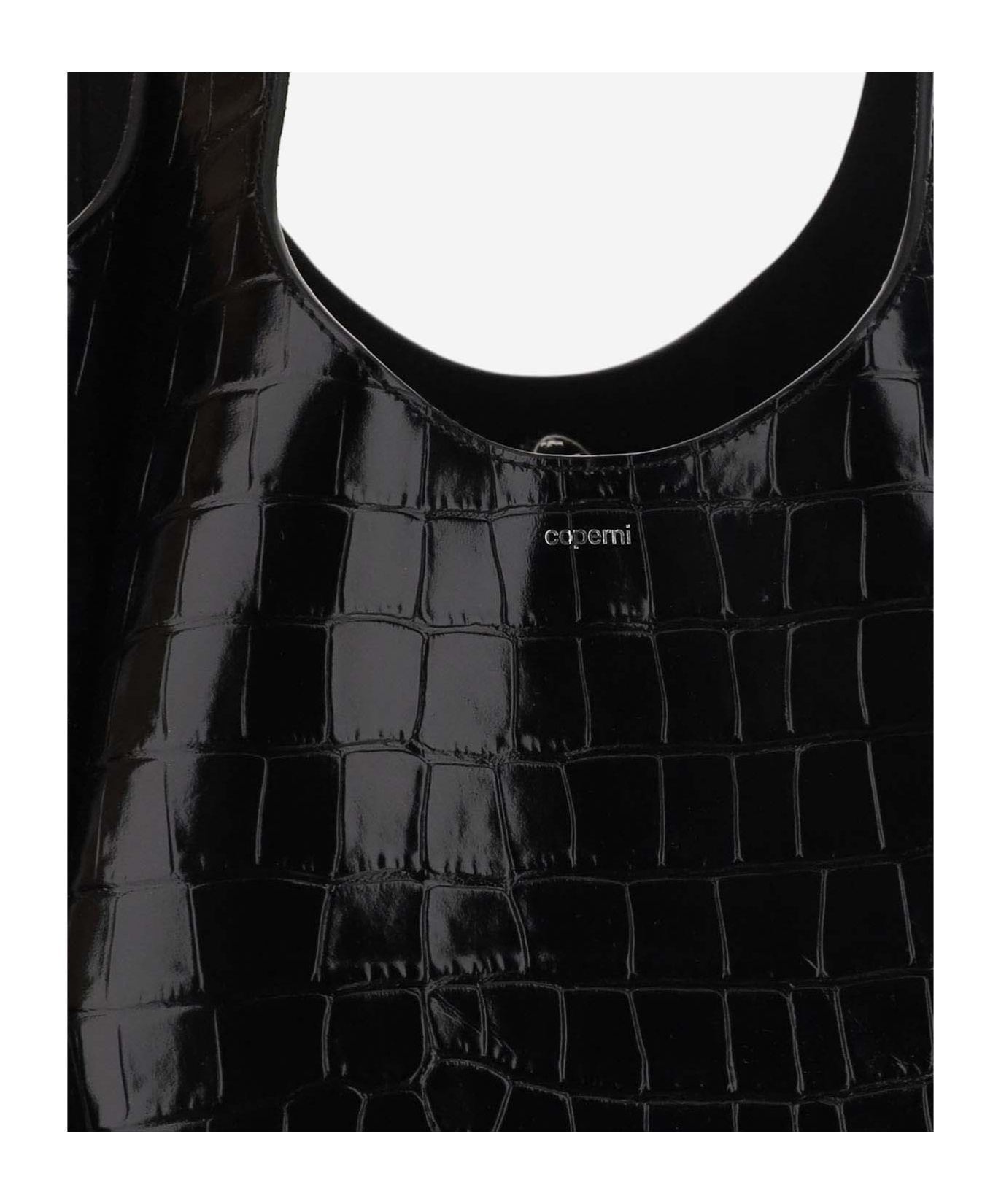 Coperni Embossed Handbag In Black