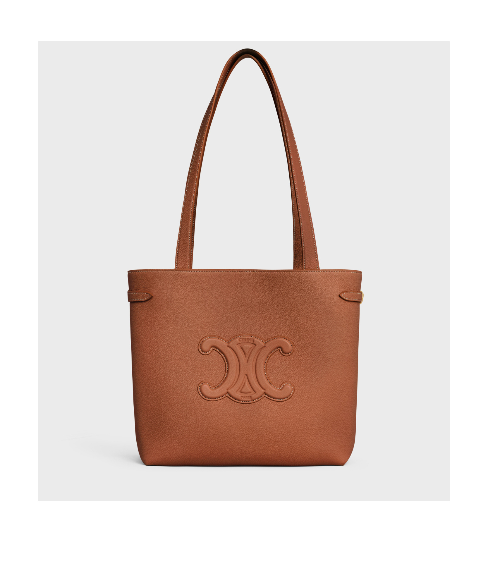 Celine Logo Handbag In Brown