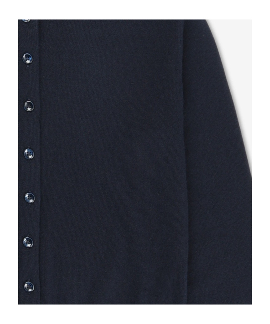 Maison Margiela Long-sleeved Knitted Cardigan In Black