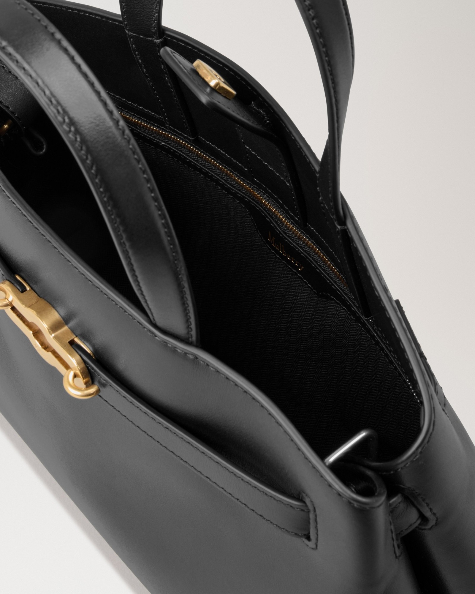 Mulberry Small Pimlico Tote High Gloss Bag In Black