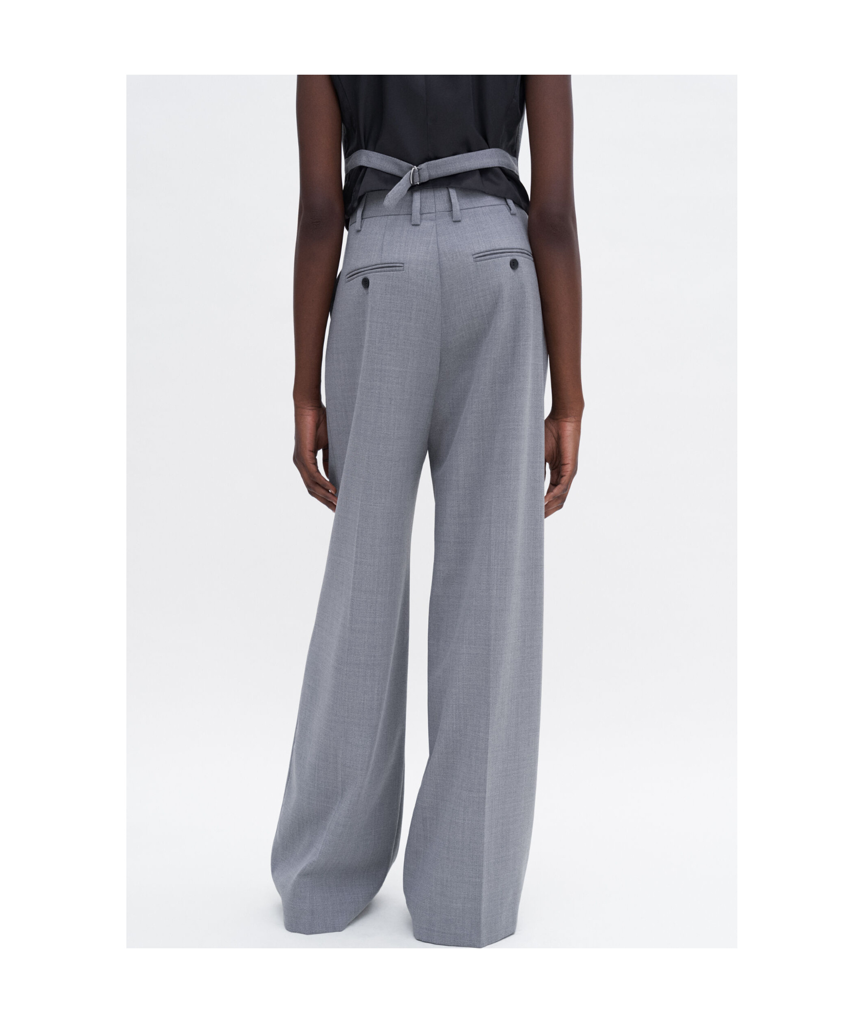 Filippa K Darcey Wide-leg Trousers In Gray