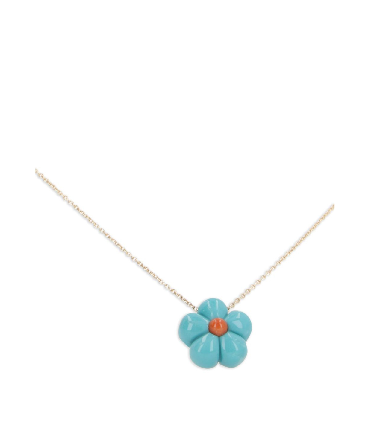 Aliita Flower Pendant Necklace In White