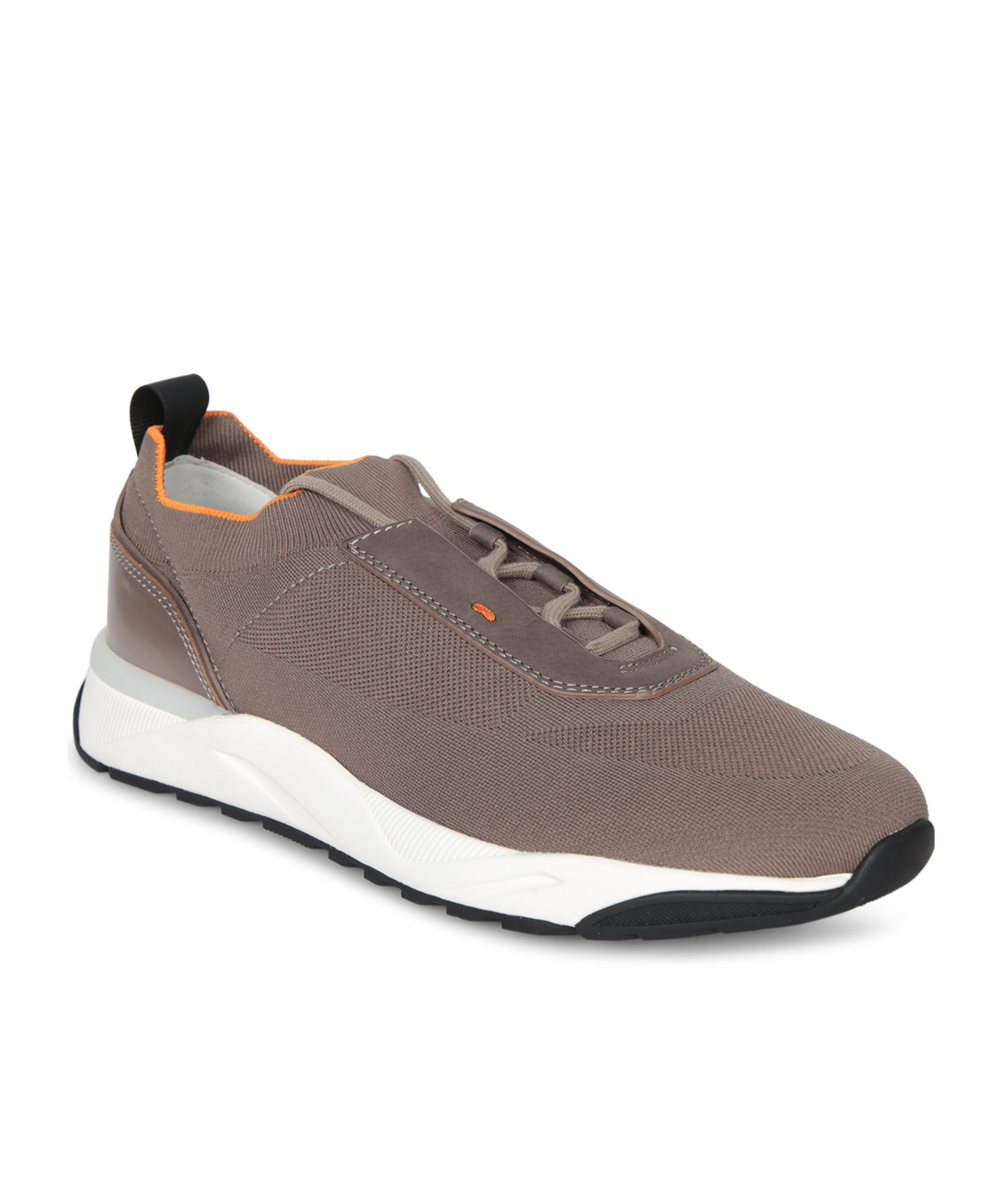 Santoni Knitted-panels Low-top Sneakers In Multi