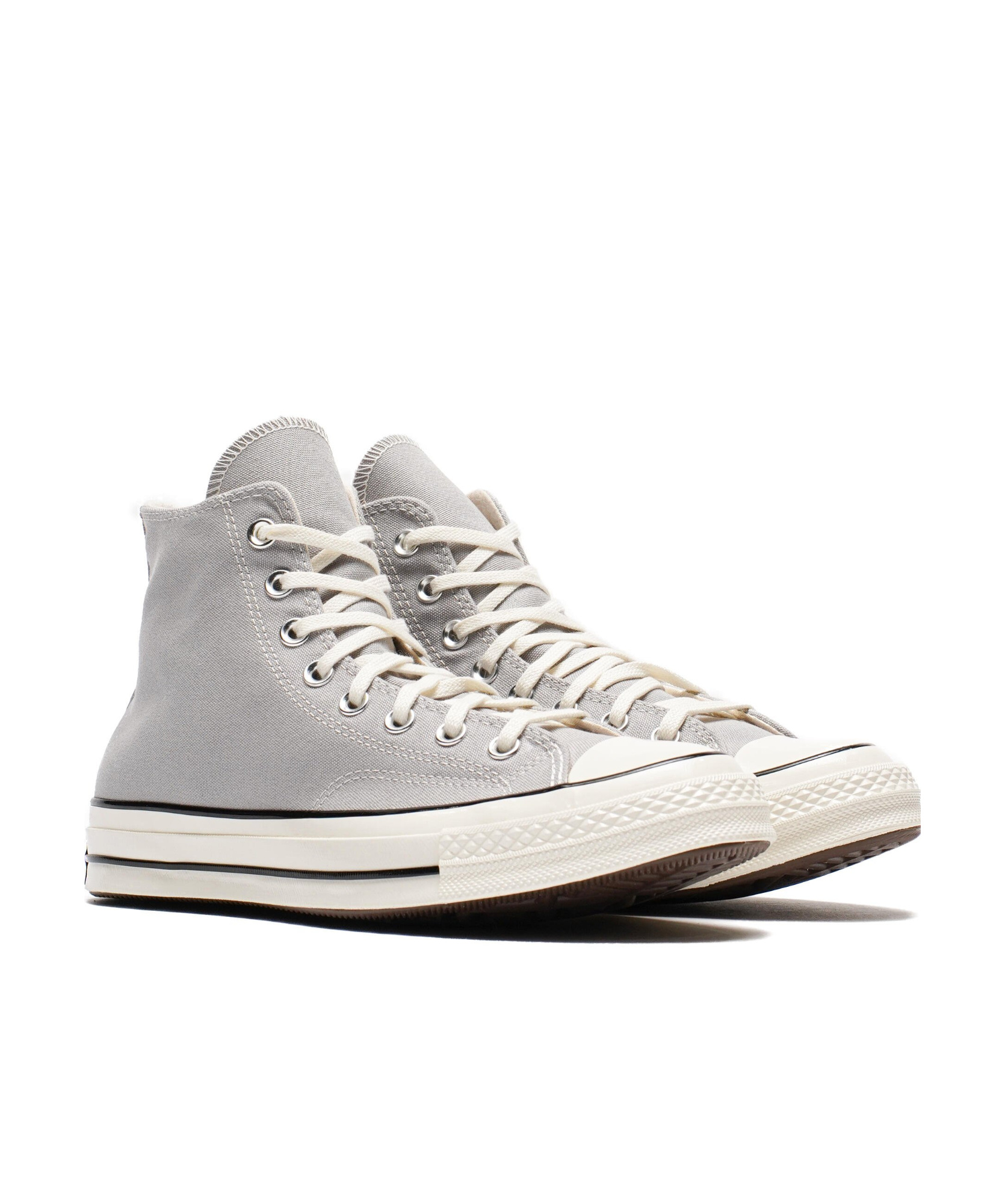Converse Logo Affixed With High Upper Board Shoes In Gray