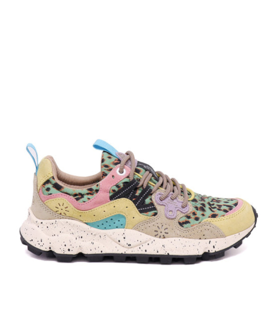 Flower Mountain Laced Sneakers In Multicolor