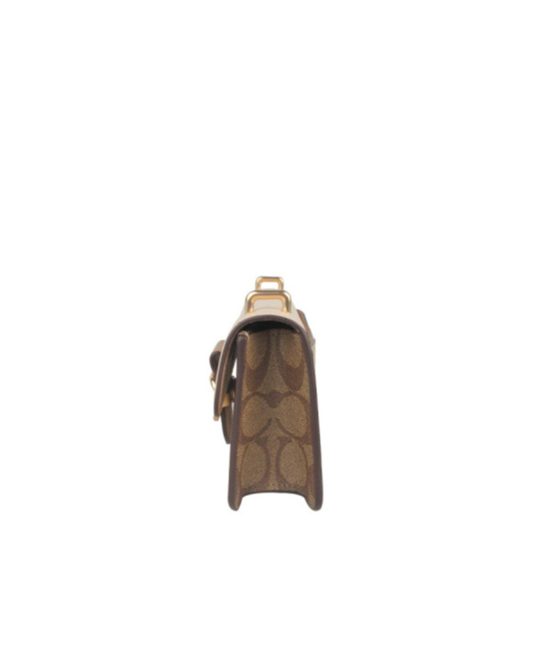 Coach Morgan Printing Flip Shoulder Bag In Nude