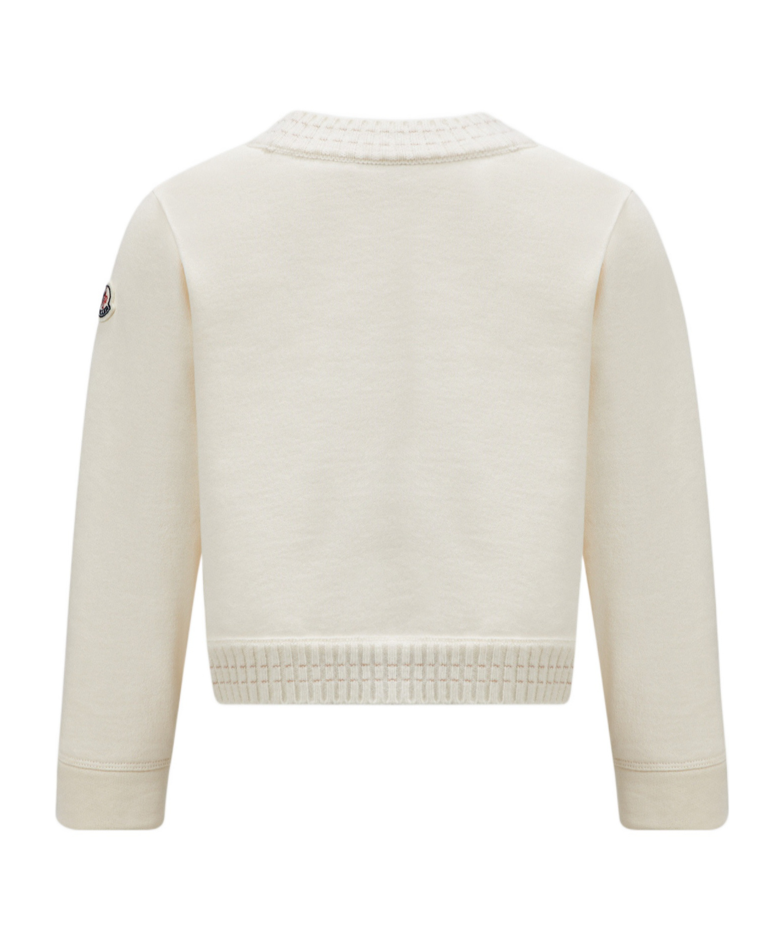 Moncler Embroidered Logo Sweatshirt In Nude