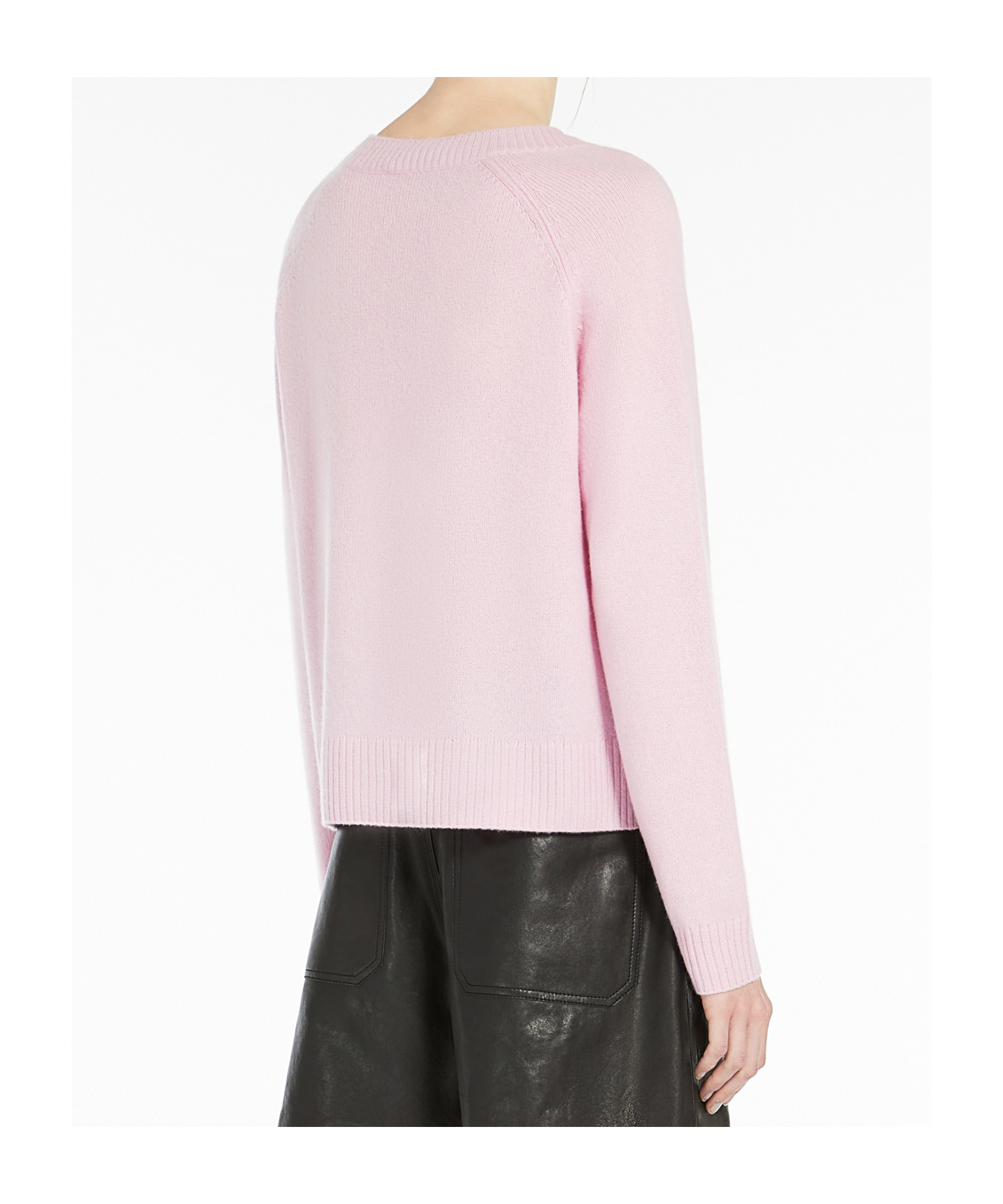 Weekend Max Mara Rania Sweater In Silk And Cotton Yarn In Pink