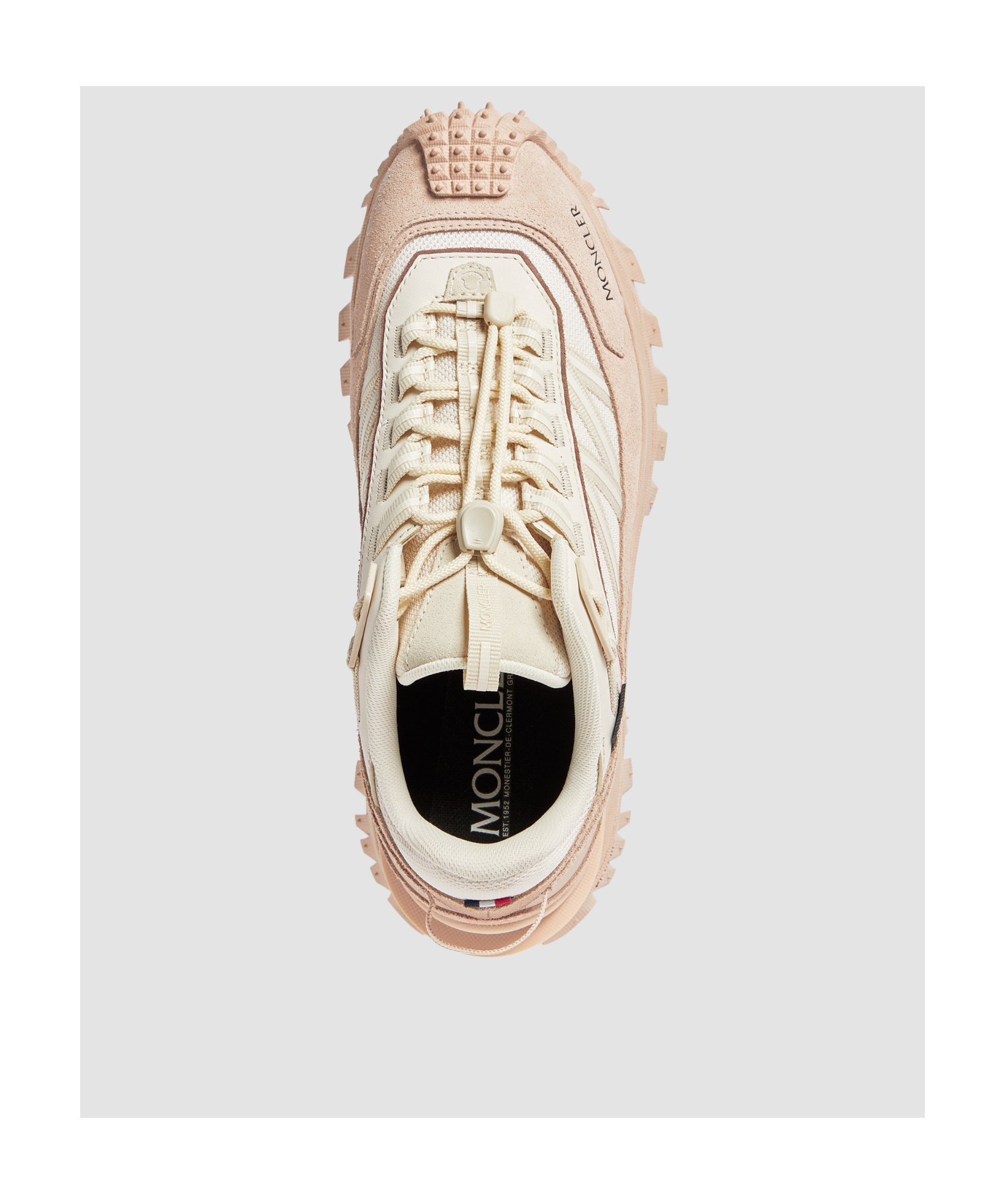 Shop Moncler Trailgrip Trainers In Nude