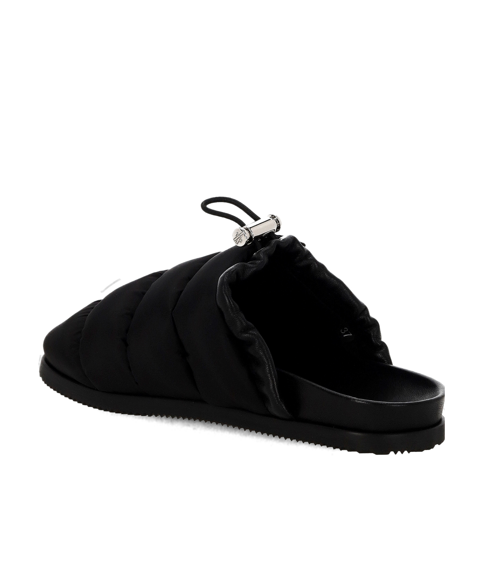 Moncler Fusion Mules Quilted Detail In Black