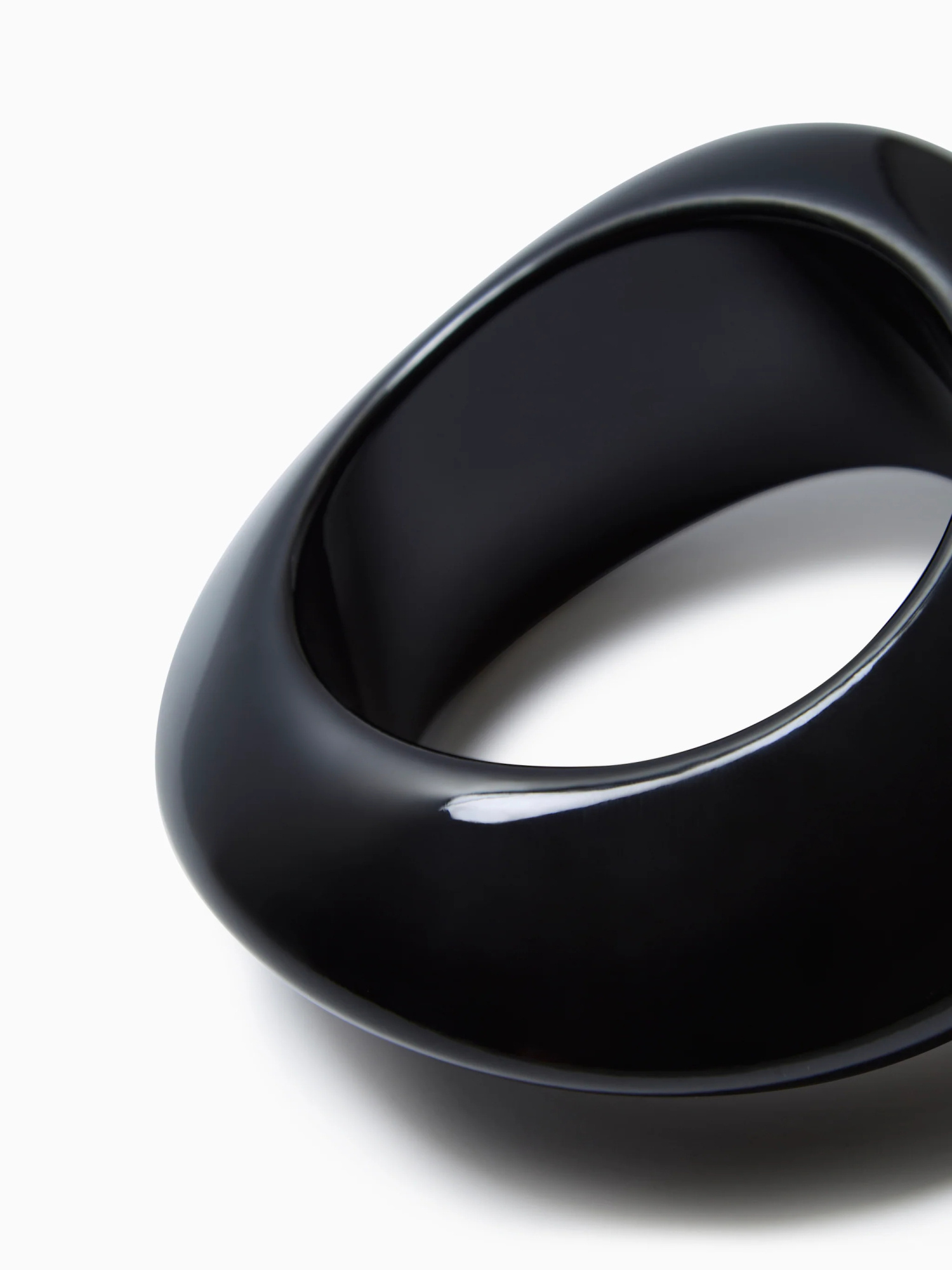 Saint Laurent Wavy Bracelet In Black