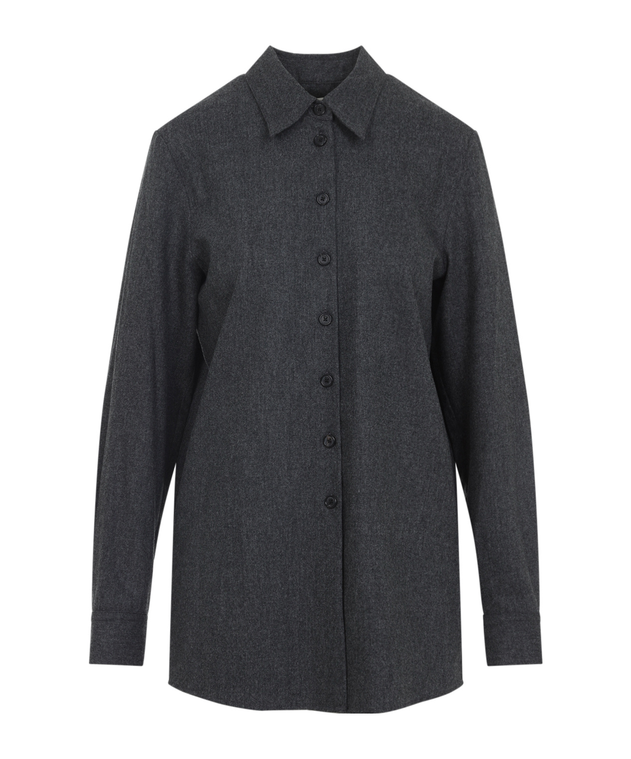 Khaite Auryn Lightweight Wool And Cashmere Shirt In Multi
