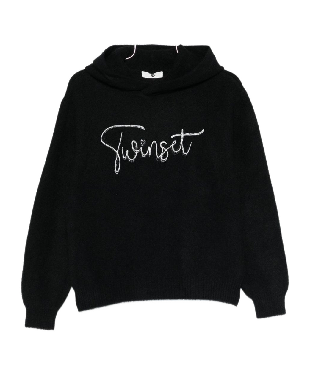 Twinset Logo-print Hoodie In Black