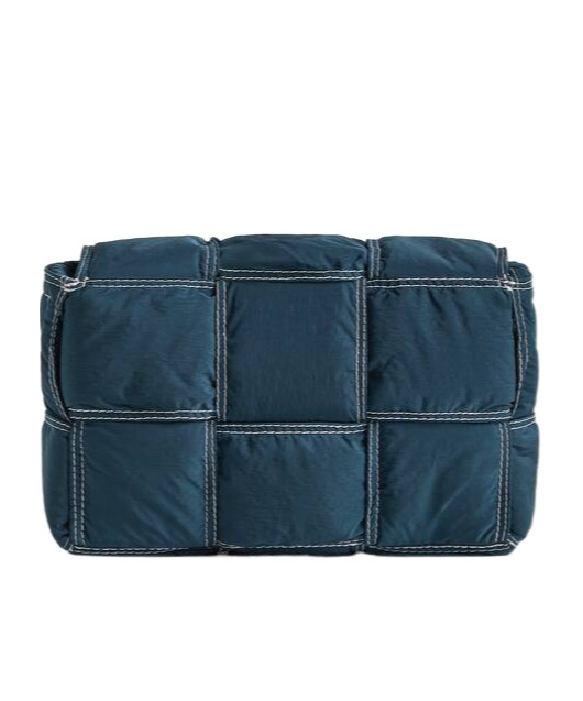 Bottega Veneta Small Tech Cassette Padded Shoulder Bag In Blue
