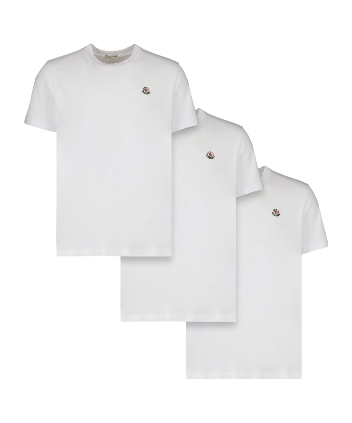 Moncler Logo Cotton Jersey T-shirt In White