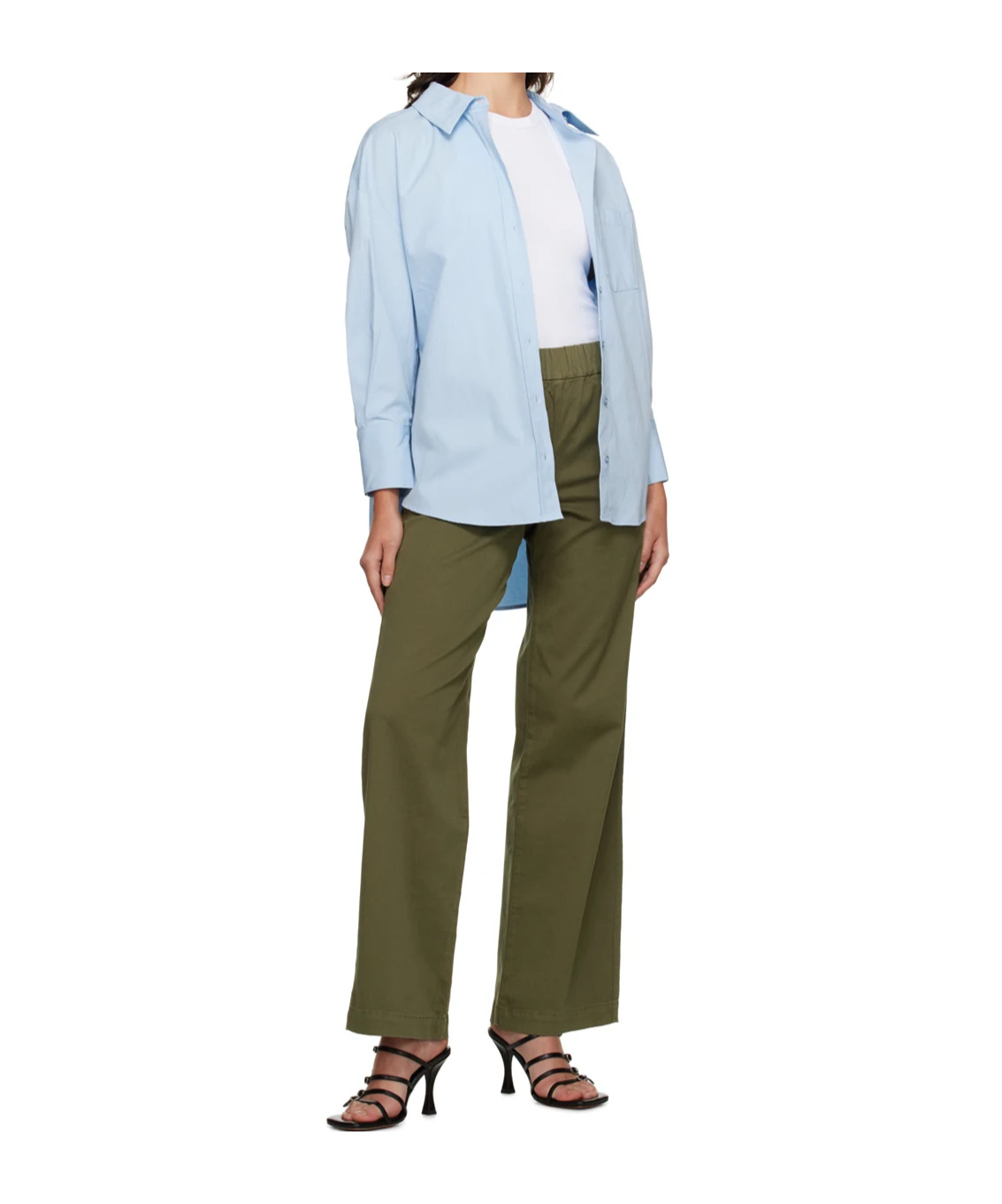 ANINE BING KOA SLIP-ON STRAIGHT TROUSERS
