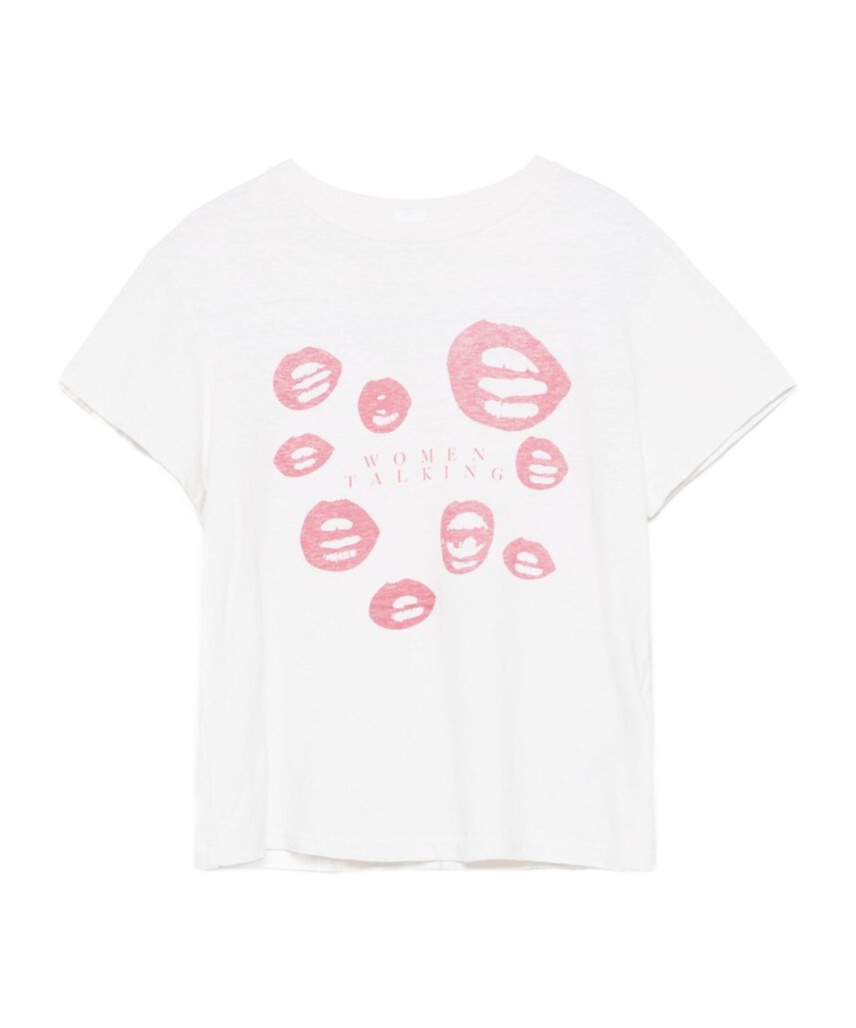Re/done Open-necked Black Shirt In White